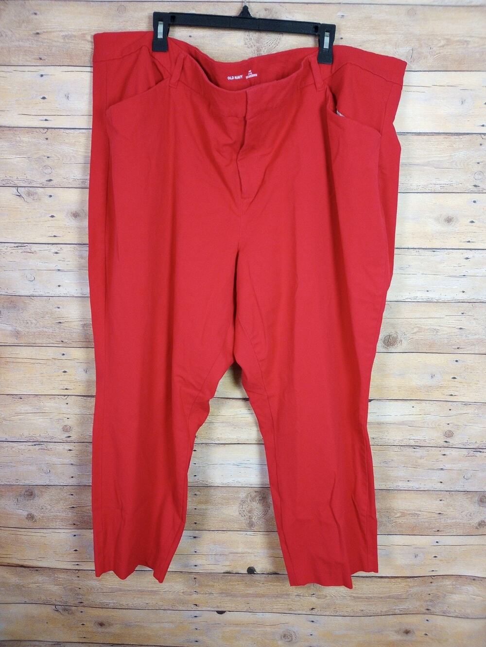 Old Navy Pixie Women Pants 28 Plus Size High Rise Straight Leg Ankle